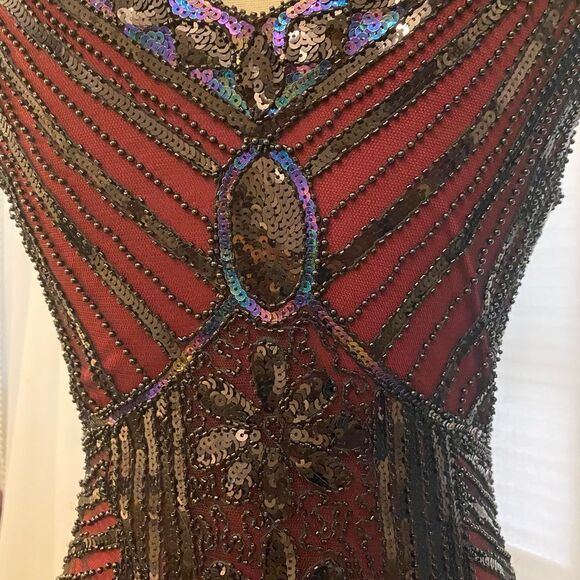 Awesome sequinned/beaded/ tassel dress, XS - Picture 3 of 17